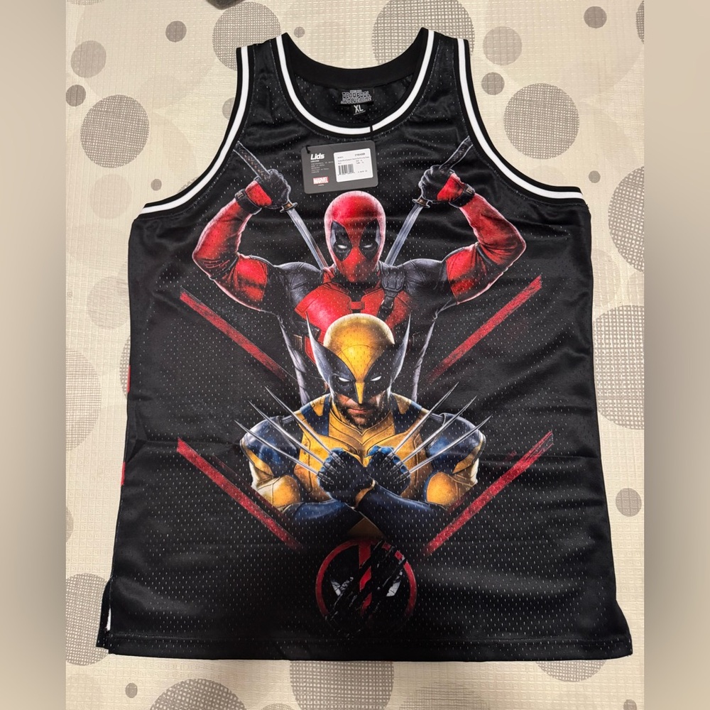 Marvel Black Jersey with Red Accents